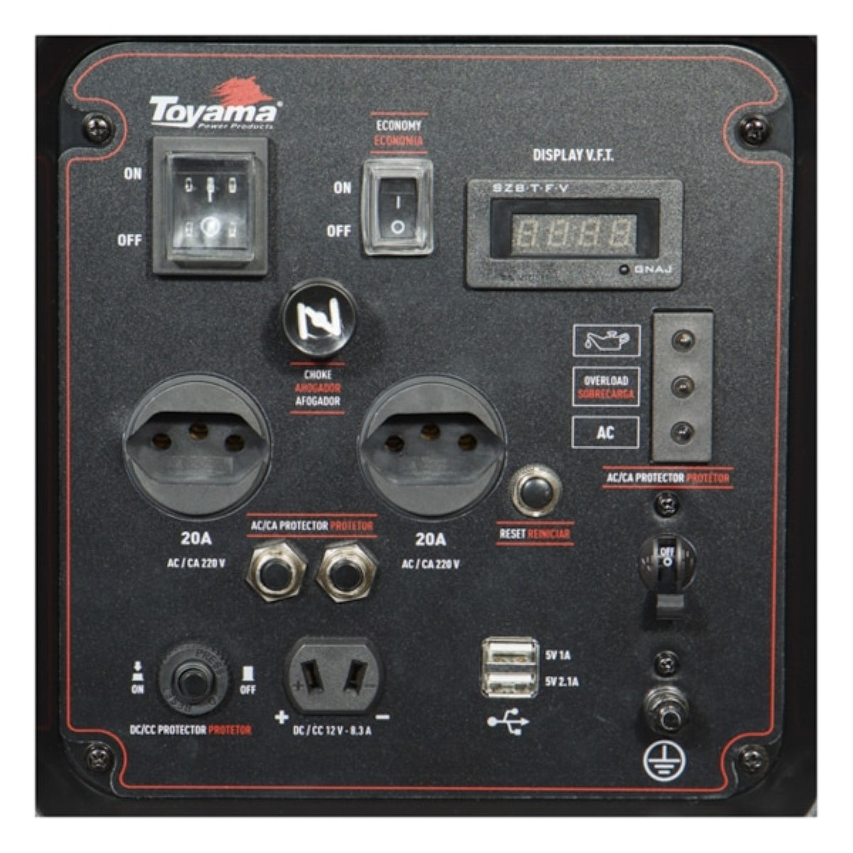 Gerador Gasolina Toyama 3,8KVA 220V Motor 4T 12V TG4000IP-XP - Guimepa