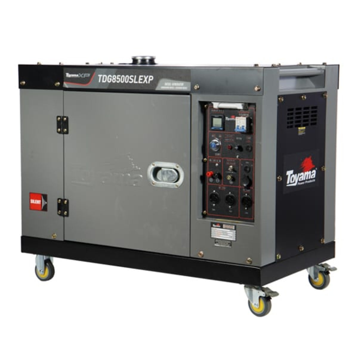 Gerador Cabinado Diesel Toyama 6,5KW Biv 15L P.Elétrica LED