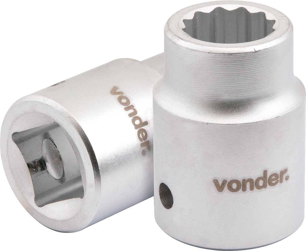 Soquete Estriado Encaixe 3/4"(Ay) 1.3/8" Vonder