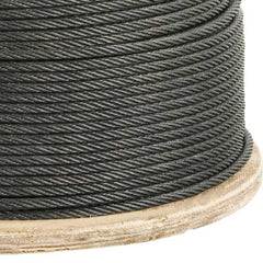 Cabo Aço Af 3/8  Alma De Fibra 6x25f Polido 100 M Vonder