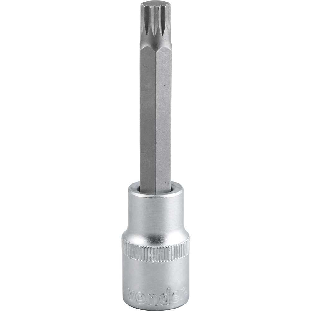 Soquete Multidentado Encaixe 1/2'' 12mm Longo CRV Vonder