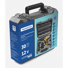 Parafusadeira/Furadeira à Bateria 12V - 30 peças Tramontina