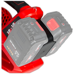Soprador Axial a Bateria Toyama TBT18+18ABL400 36V Fluxo 400m3/h Limpeza Pesada Sem Bateria Sem Carregador
