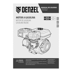 Motor a Gasolina 7HP 212cc Eixo Estriado Horizontal 25mm Denzel RX-17S