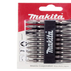 Bits Philips Ph2 x 65 mm Ponta Dupla 10 Unidades D-34366 Makita - Guimepa
