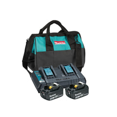 Kit Carregador Duplo Makita DC18RD KITMAKDC18RD220 220V + 2 Baterias BL1830B 3.0Ah LXT Original