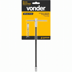 Saca Gaxeta Flexível Vonder 325x8mm Aço Carbono Ponta Intercambiável Removedor Retentor