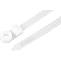 Abraçadeira Nylon para Parafusos 380 x 7,6 Branca com 100 Peças Vonder
