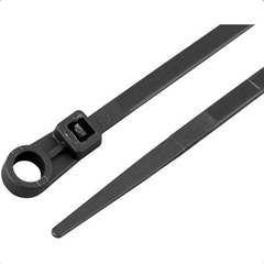 Abraçadeira Nylon Parafusos 220 x 4,3 mm Preta com 100 Peças Vonder