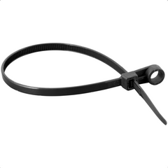 Abraçadeira Nylon Parafusos 220 x 4,3 mm Preta com 100 Peças Vonder