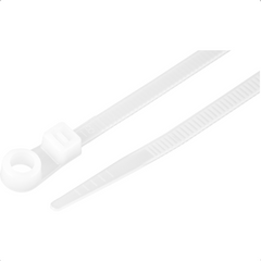 Abraçadeira Nylon Parafusos 300 x 4,8 mm Branca com 100 Peças Vonder
