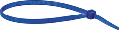 Abraçadeira de nylon 200x3,6mm azul com 100 peças Vonder