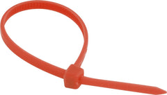 Abraçadeira de nylon 200x3,6mm laranja com 100 peças - Vonder