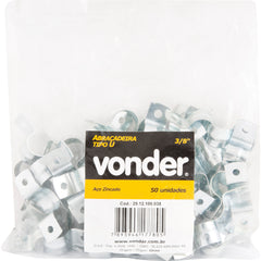 Abrac tipo U 3/4" aço carbono zincado c/ 50 peças Vonder