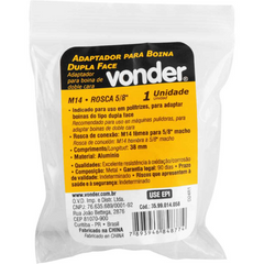 Adaptador Boina Dupla Face M14 Fêmea para 5/8'' Macho Vonder