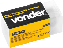 Adaptador Tipo Weldon para Mandril Cone B16 Vonder
