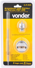 Kit Reposição Agulha/Bico/Capa Ar 1,4 Mm ParaPgv 200 Vonder