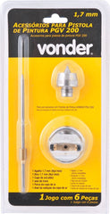 Kit Reposição Agulha/Bico/Capa Ar 1,7 Mm ParaPgv 200 Vonder