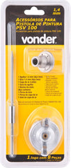 Kit Reposição Agulha/Bico/Capa De Ar 1,4 Mm Psv 100 Vonder