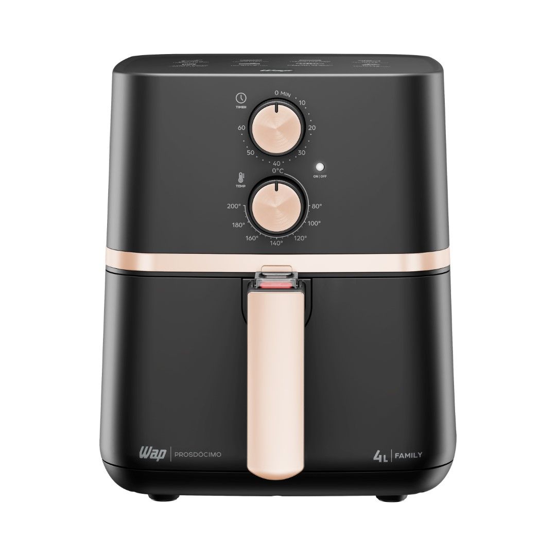 Fritadeira Elétrica Sem Óleo WAP Air Fryer Family 4L Antiaderente 1500W 220V