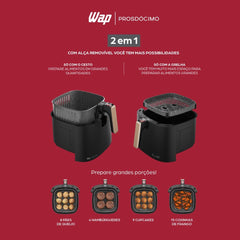 Fritadeira Elétrica Air Fryer Mega Family 7.1L Antiaderente 1700W 127V