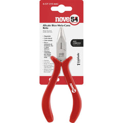 Alicate bico meia cana 4.1/2" reto carbono plast Nove54