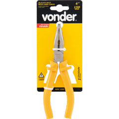 Alicate bico meia cana 6" curvo vanádio isolado 1000v Vonder