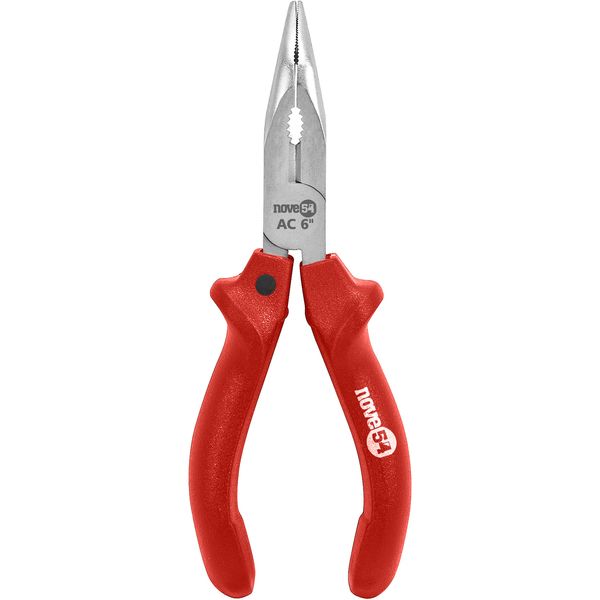 Alicate bico meia cana curvo 6" aço carbomo - Nove54