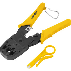 Alicate crimpador 8" s/ catraca p/ rj45/rj12/rj11/ Vonder