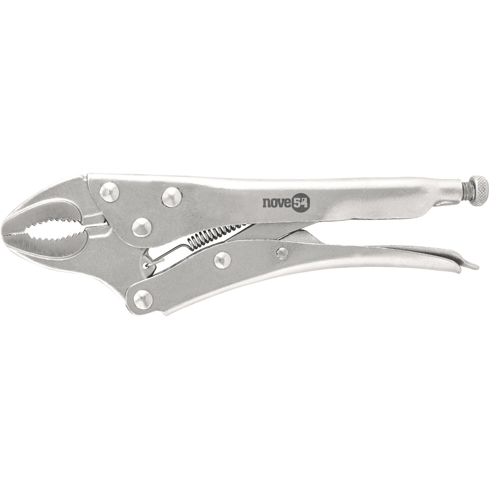 Alicate de pressão 10" curvo aço carbono niquelado - Nove54
