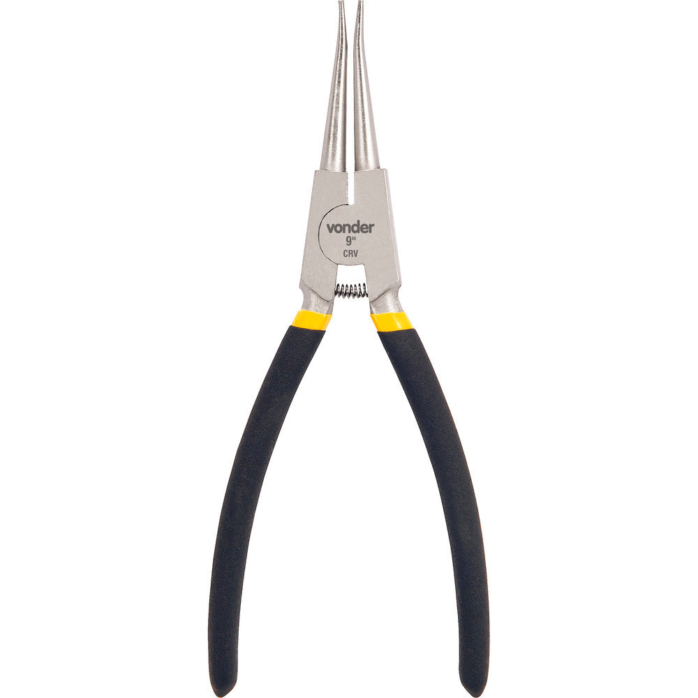 Alicate p/ anéis 9" 230mm ext reto vanádio plast Vonder
