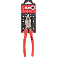 Alicate universal 8" aço carbono polido plastificado Nove54