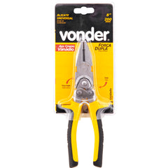 Alicate universal 8" força dupla vanádio isol. 1000v Vonder