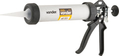Aplicador para silicone tubular 600ml alumínio Vonder