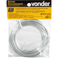 Arame Galvanizado BWG 14 2,11mm Com 10 Metros Vonder