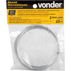 Arame Galvanizado BWG 20 0,89mm Com 10 Metros Vonder