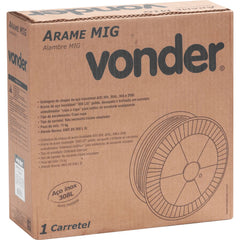 Arame Mig Aço Inox 308L 1,0mm Carretel com 15 Kg Vonder