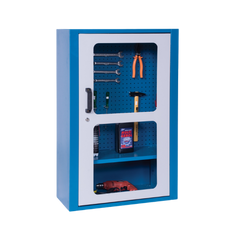 Armário com 1 Prateleira Painel perfurado e Visor de acrílico ARM030A CMB