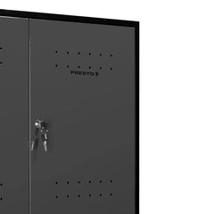Armário Aéreo Para Ferramentas Ábile Dark Presto Aço 72,5cm Suspenso Chave Oficina Preto Cinza