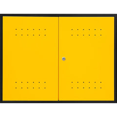 Armário Superior Modular Vonder Aéreo 30kg Aço Preto Amarelo