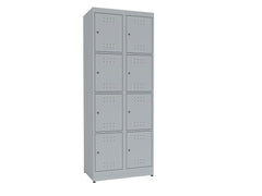 Armário Vestiário Duplo 08 Portas Cinza Presto