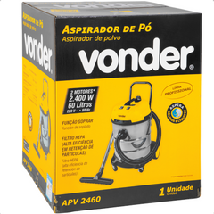 Aspirador de Pó e Líquido 2400W 220V APV 2460 Vonder