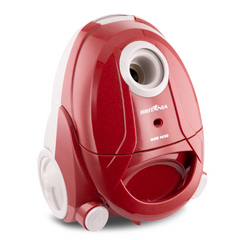 Aspirador de Pó BAS1430 1250W Britânia Vermelho Reservatório 1,5L Com Rodinhas e Acessórios 220V