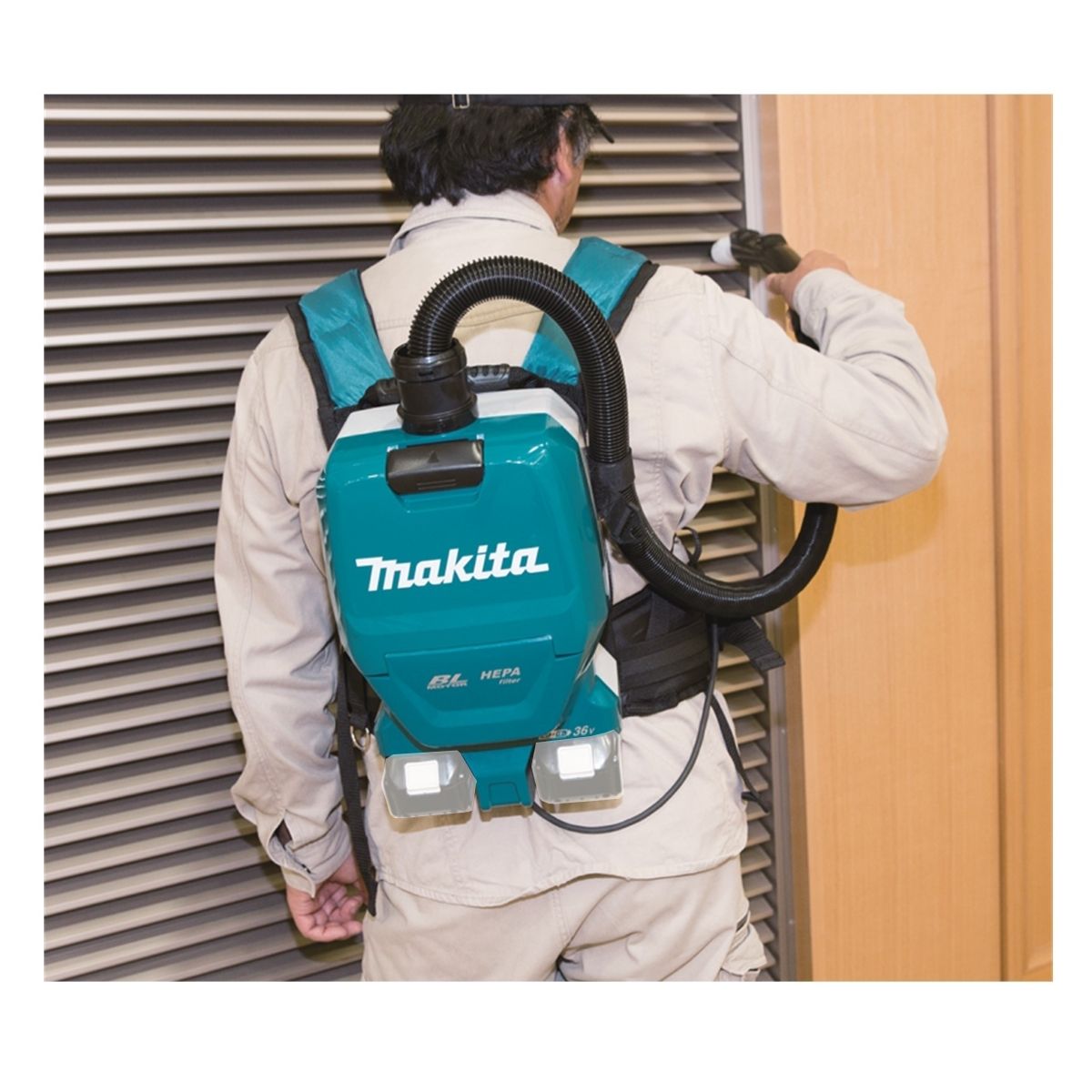 Aspirador de Pó Costal Portátil 1,5L HEPA Sem Bateria Sem Carregador DVC261Z Makita - Guimepa