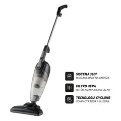 Aspirador de Pó Vertical e de Mão 1350W 3 em 1 Filtro HEPA Tecnologia Cyclone Bico 360° WAP SILENT SPEED MAX 220V