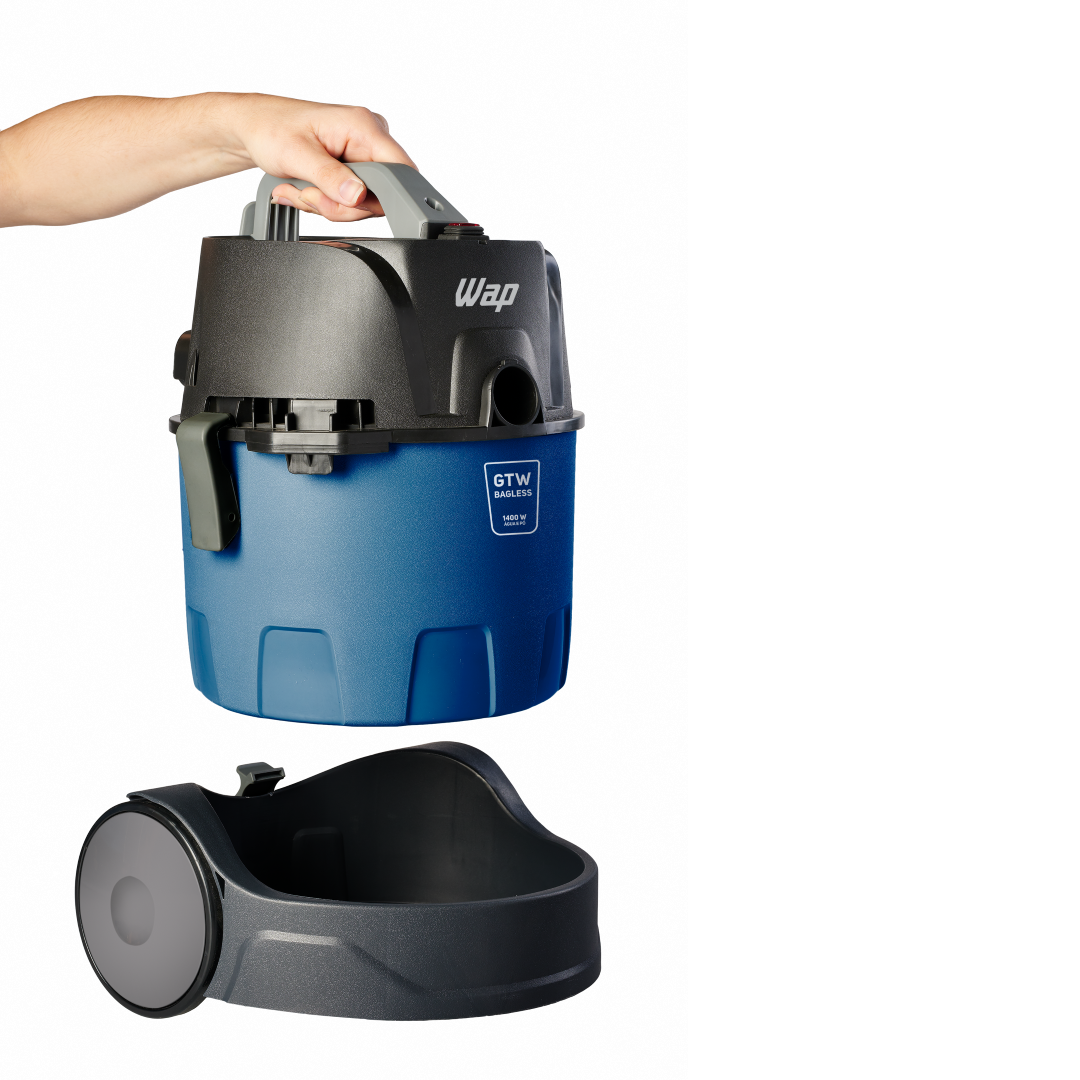 Aspirador de Água e Pó WAP GTW BAGLESS 1400W Bico Múltiplo para Carpetes e Piso Frio 220V