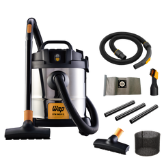 Aspirador de Pó e Água WAP GTW Inox 12 Potência de 1400W e Bocal de Sopro 127V