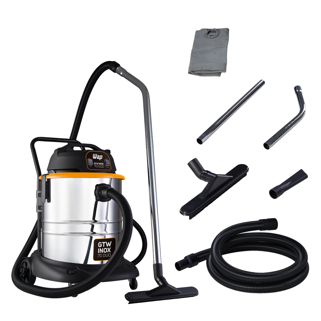 Aspirador WAP GTW INOX 70 DUO Limpeza Profissional 2 Motores de 2800W 127V