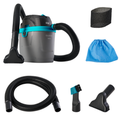 Aspirador de Pó e Água Portátil 1400W 150 mbar 5,5 litros Pequeno e Potente com Soprador WAP GTW COMPACT 127V