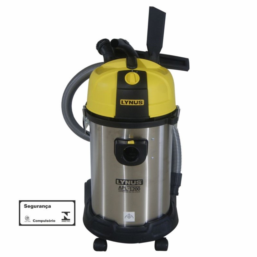 Aspirador de Pó Tanque Inox 35L 1200W 220V APL-1200 Lynus - Guimepa